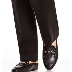 Vionic Adeline Leather Slip-On Mules in Black 8.5